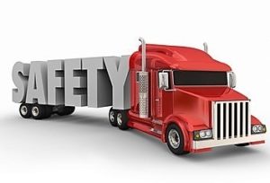truck with safety written